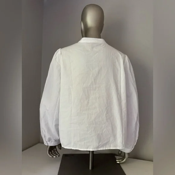 Hester & Orchard White Embroidered Button-Up Blouse – Size M - Picture 3 of 11